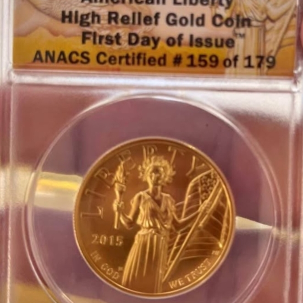 High Relief Gold Coin. You may end up with a higher or lower number. Same date.
